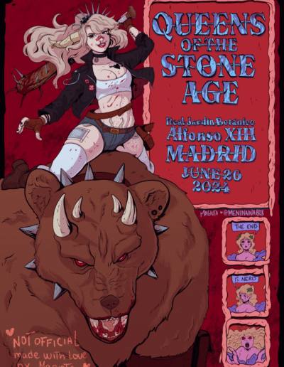Queens of the Stone Age Fan Gig Poster Madrid